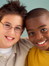 stock photo of two little boys