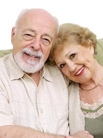 stock photo of older couple